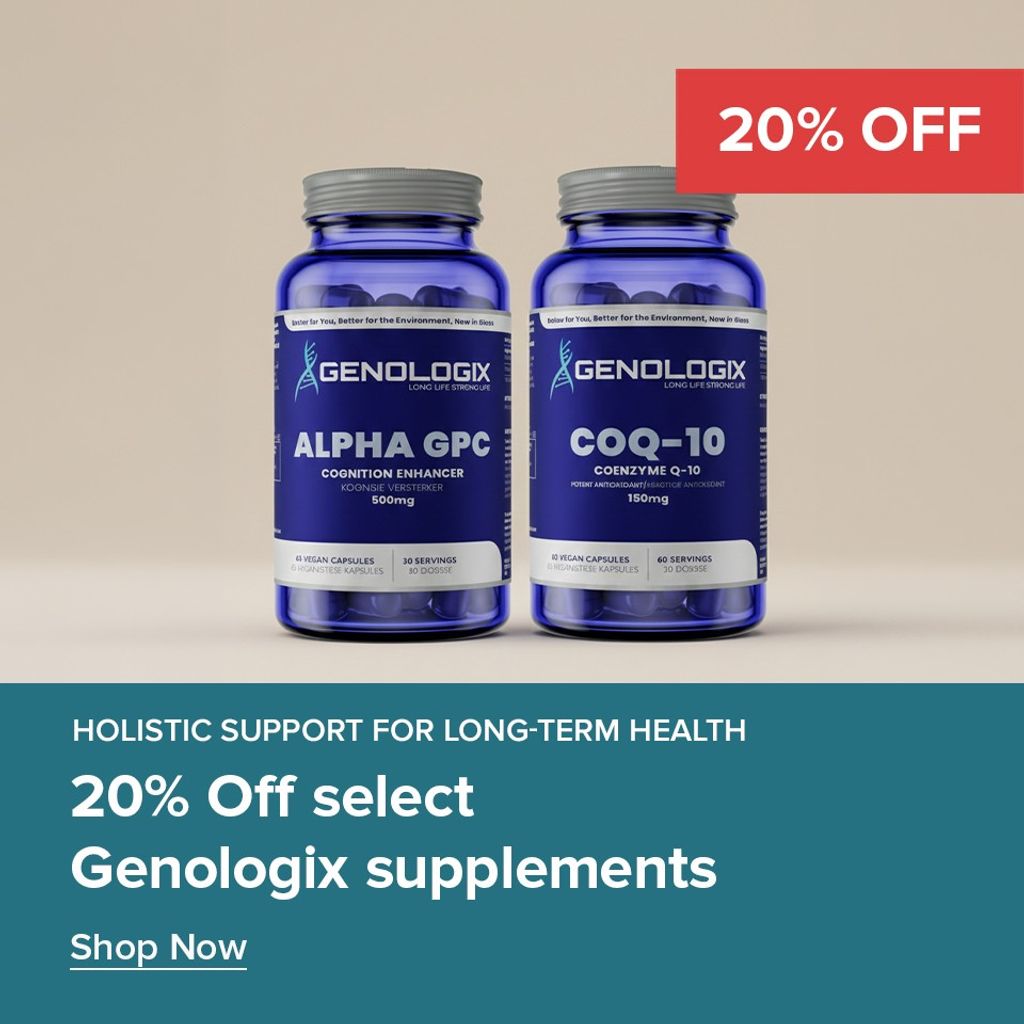 20% off select Genologix Supplements